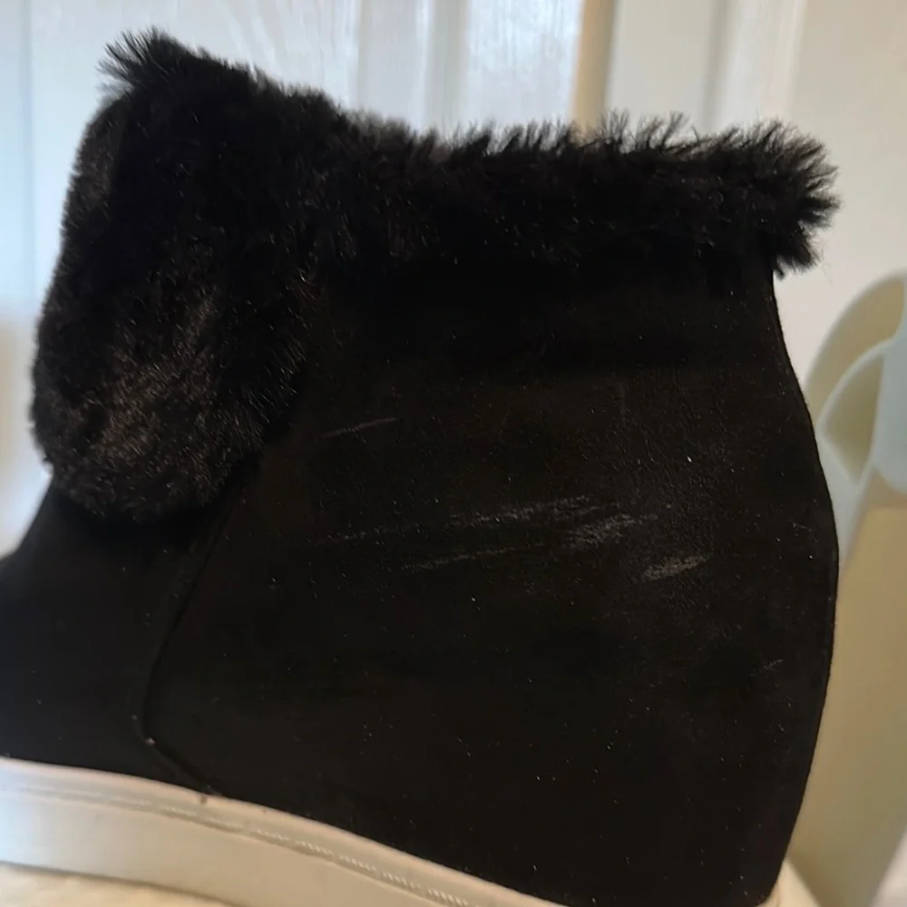 Women's‎ Black Wedge Ankle Boots